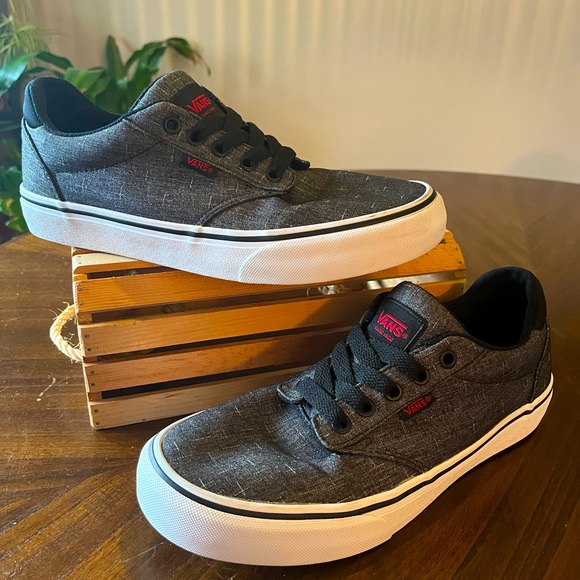 Vans Ortholite Deluxe Comfort  Dark Grey and a White Canvas Low-Top Sneakers - Picture 1 of 11